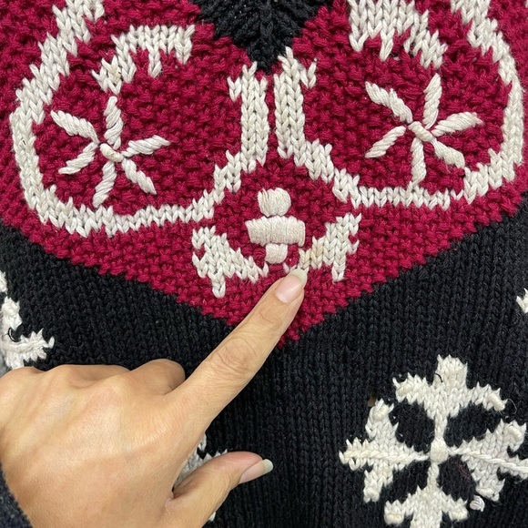 Vintage 90’s Venezia Hand Knit Baggy Oversized Pullover Sweater size 18/20 - Picture 6 of 6